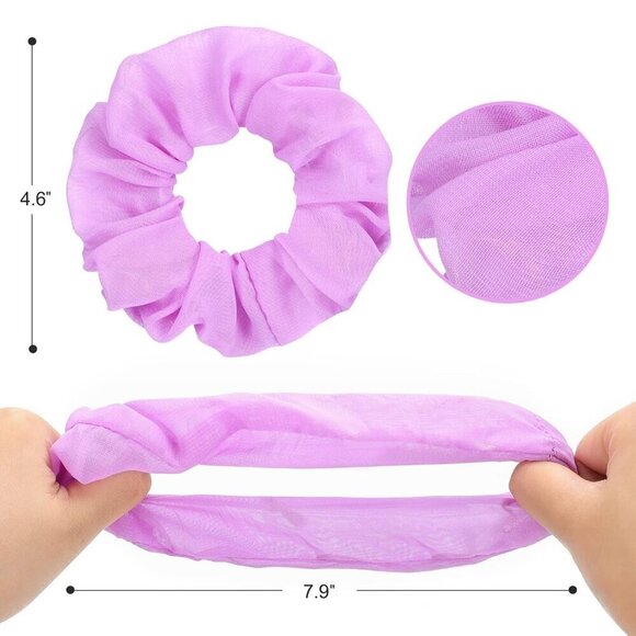 LED Hair Scrunchies 15PCS Multi Color Light Up Hair Ties for Girls Women